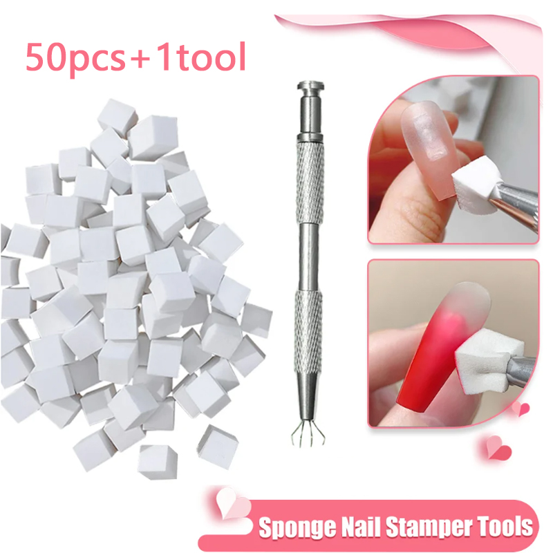 Dip Powder Nail - 50/150 قطعة الإسفنج التدرج مسمار الفن