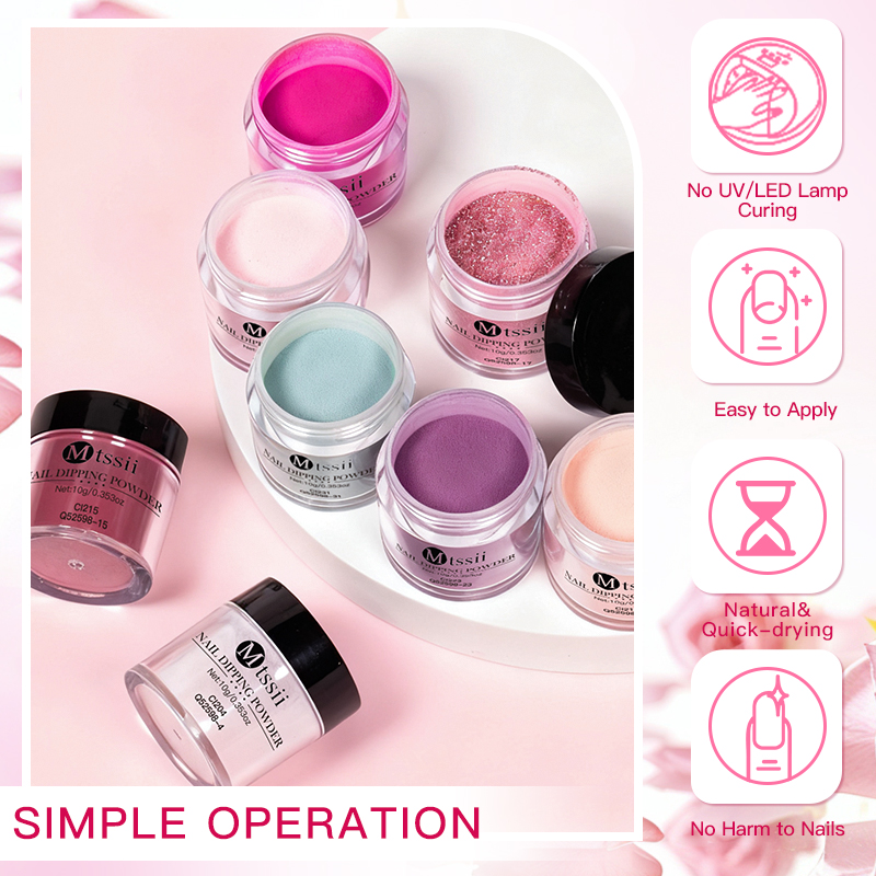 مجموعة من 10 قطع لمسحوق تلوين  - مراجعة Dip Powder Nail وسعره