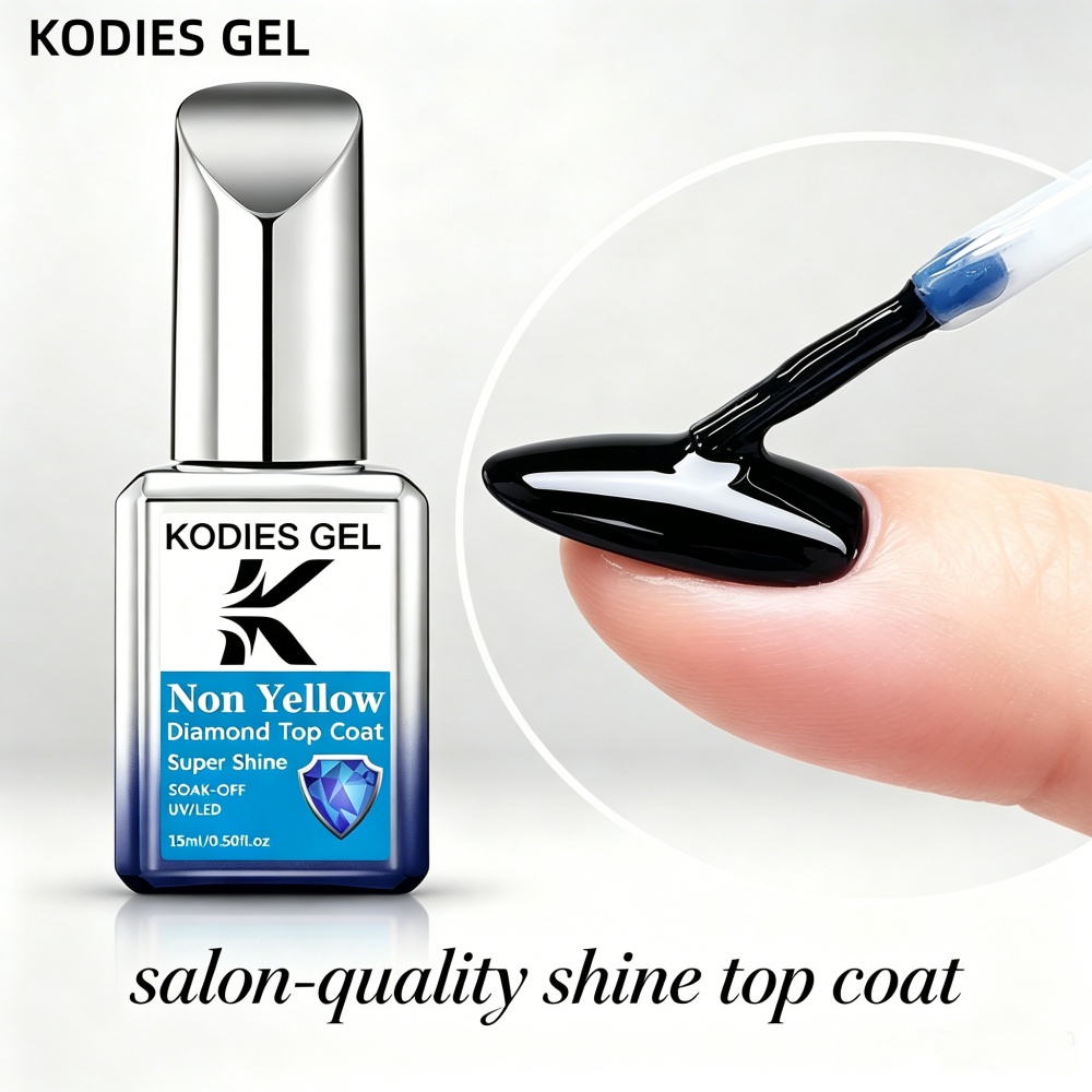 كوديز جل طبقة علوية غير صفراء  - مراجعة Nail Art Yellow وسعره