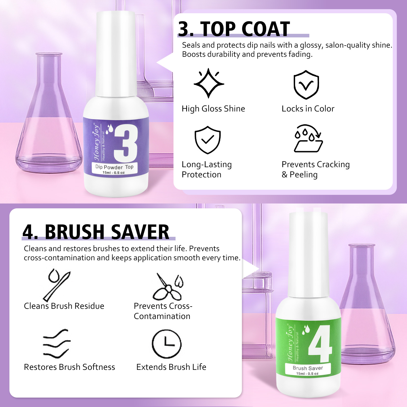 15 مللي نظام مسحوق الغمس مجموع - مراجعة Dip Powder Nail وسعره