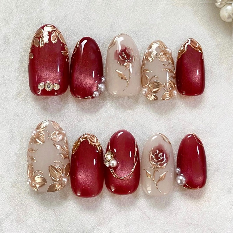 24 قطعة من الأظافر الاصطناعية  - مراجعة Nail Art Cat Eye Simple وسعره
