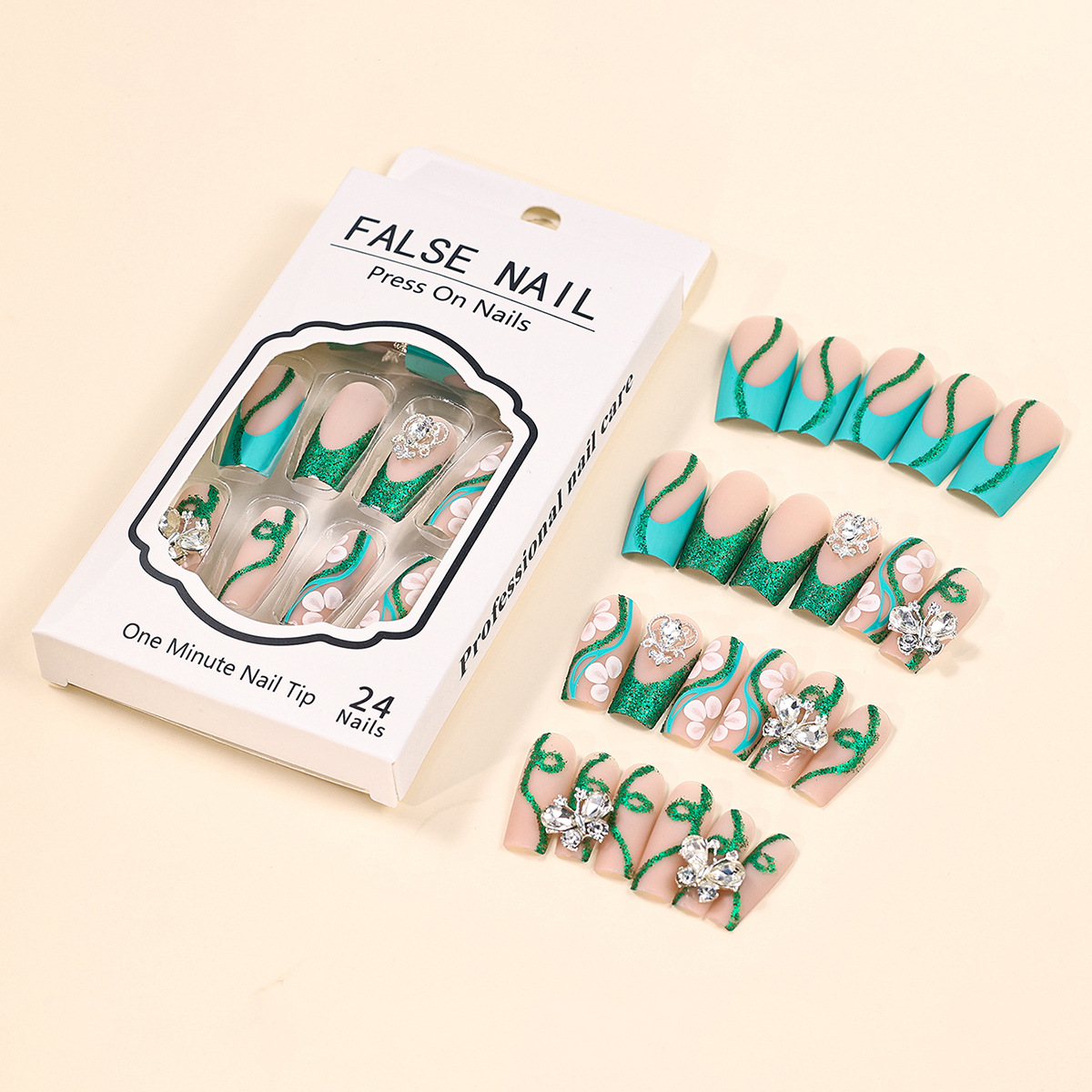 تابوت طويل يضغط على الأظافر ،  - مراجعة Nail Art Aesthetic وسعره