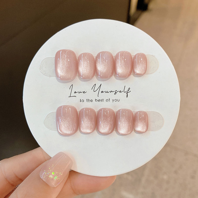 10 قطع من الأظافر الاصطناعية ا - مراجعة Nail Art Cat Eye Simple وسعره