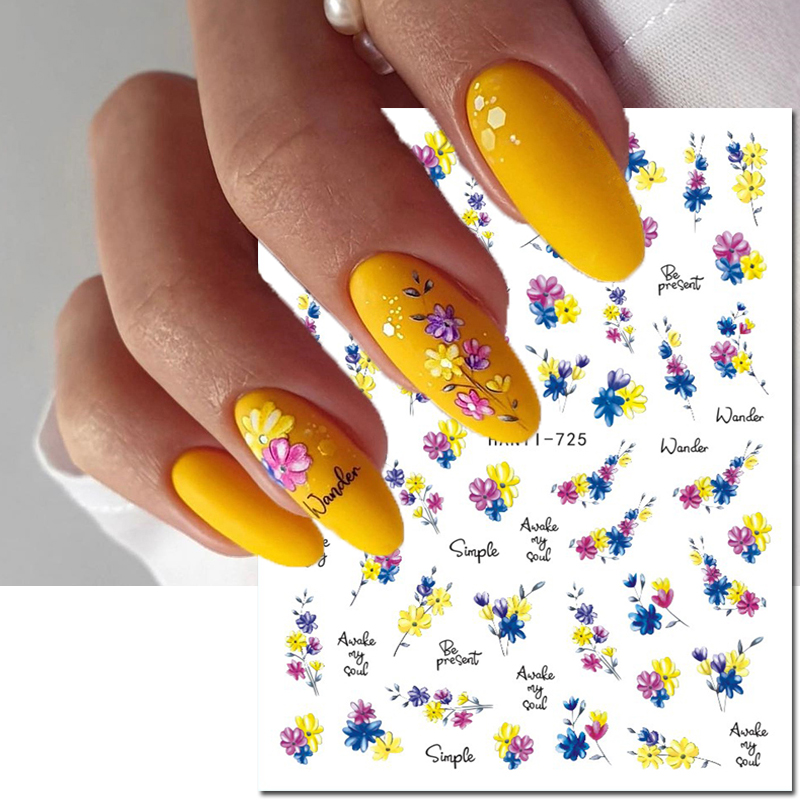 ثلاثية الأبعاد مسمار ملصقات فن - مراجعة Nail Art Yellow وسعره
