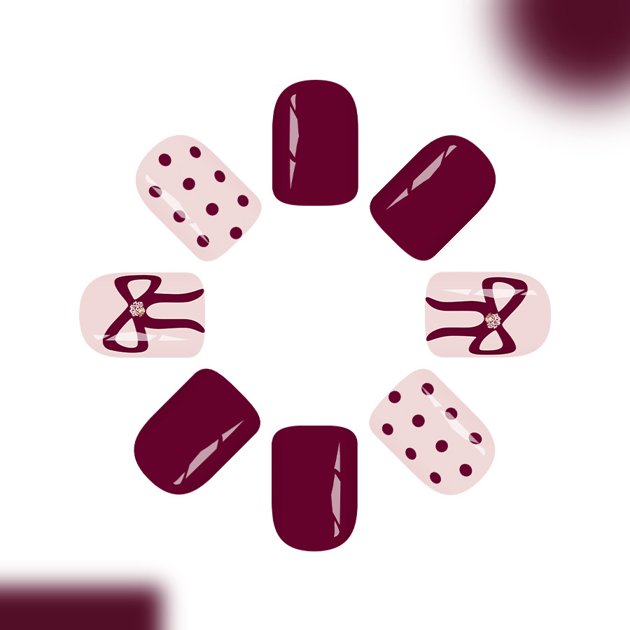 ضغط مربع قصير على الأظافر نقاط - مراجعة Nail Art Aesthetic وسعره