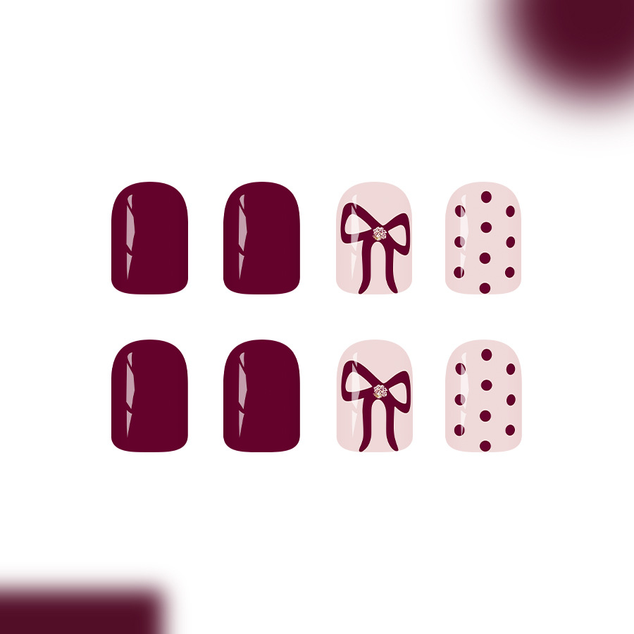 ضغط مربع قصير على الأظافر نقاط - مراجعة Nail Art Aesthetic وسعره