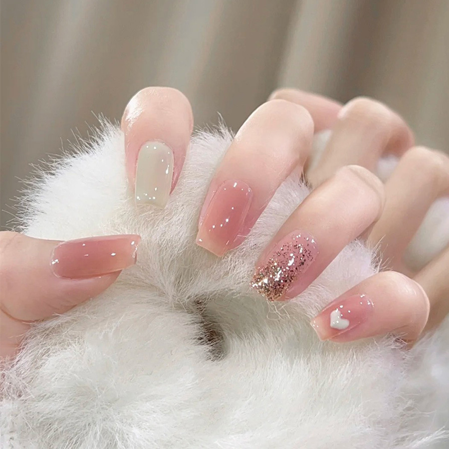 24 قطعة/المجموعة/مجموعة أظافر  - مراجعة Nail Art Aesthetic وسعره