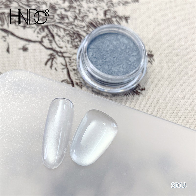 HNDO جديد فضي أبيض ثلاثية الأب - مراجعة Dip Powder Nail وسعره