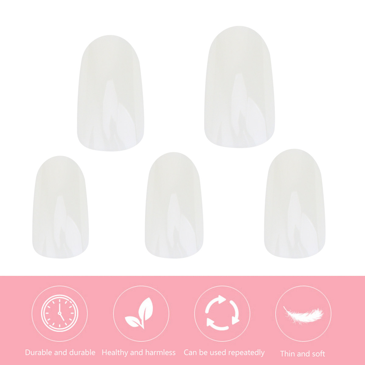 600 قطعة من الأظافر الاصطناعية - مراجعة Nail Art Natural Simple وسعره