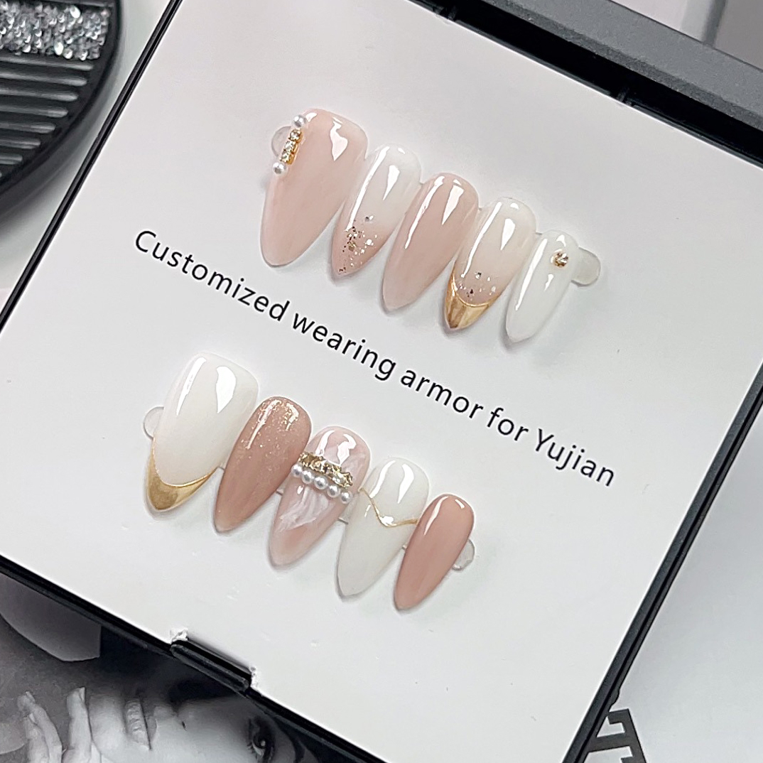 10 قطع من الأظافر الصناعية الق - مراجعة Nail Art Cat Eye Simple وسعره