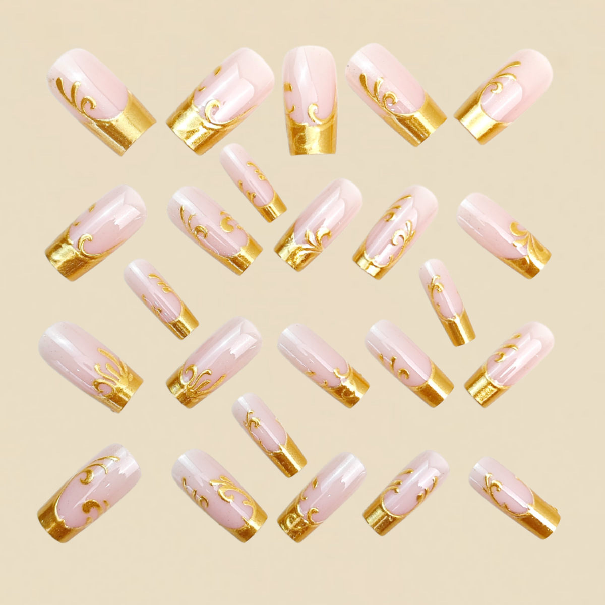 أظافر صناعية متوسطة الطول للنس - مراجعة Nail Art Aesthetic وسعره